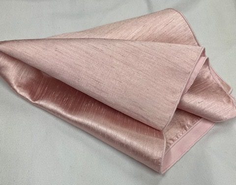 Blush Pink Textured w/ Poly Napkin