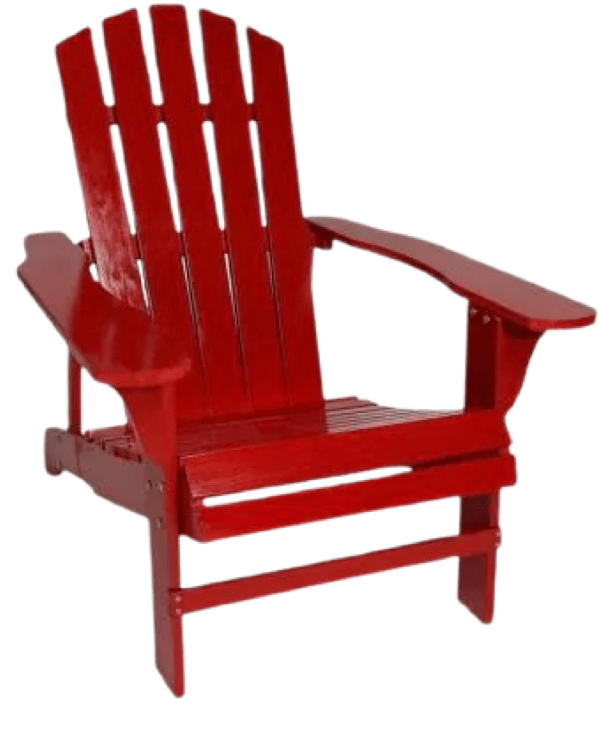 Adirondack Red Wood Chair