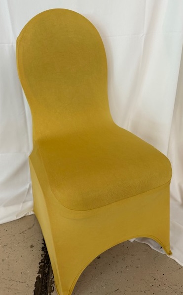 Gold Spandex Chair Cover