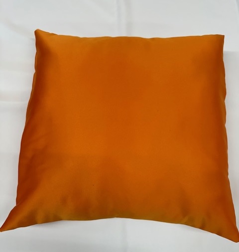Orange Matte Satin Pillow