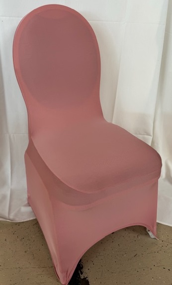 Dusty Rose Spandex Chair Cover