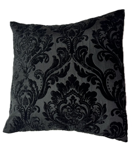 Black Imperial Brocade Pillow