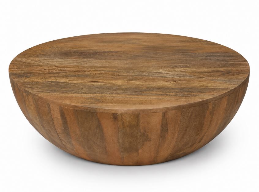Drum Coffee Table, Natural